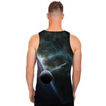 Planet And Space Print Men's Tank Top