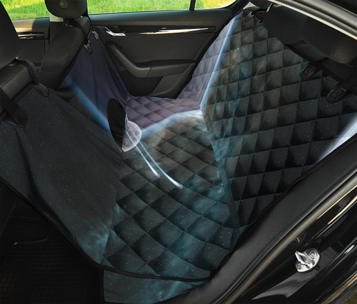 Planet And Space Print Pet Car Back Seat Cover
