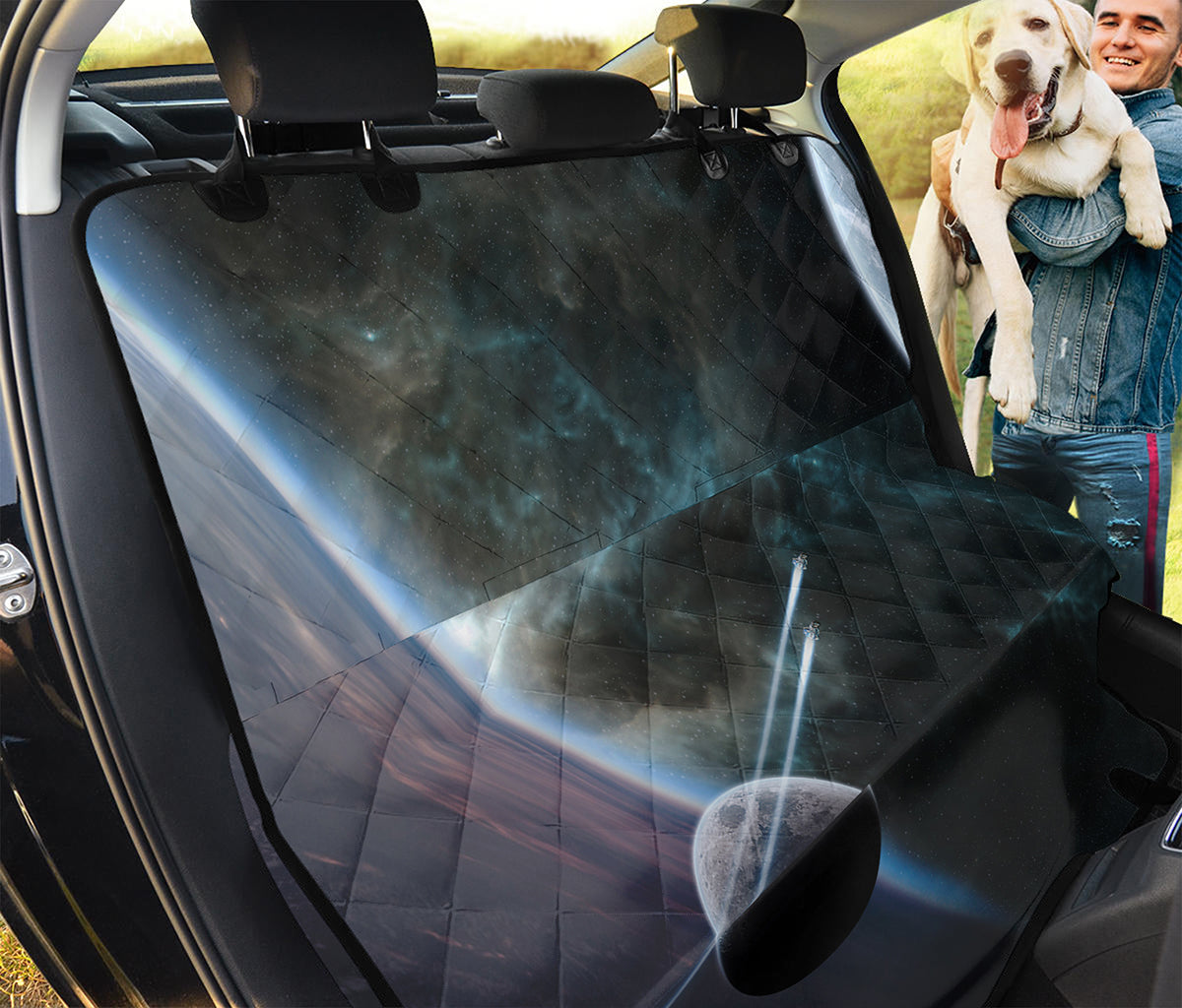 Planet And Space Print Pet Car Back Seat Cover