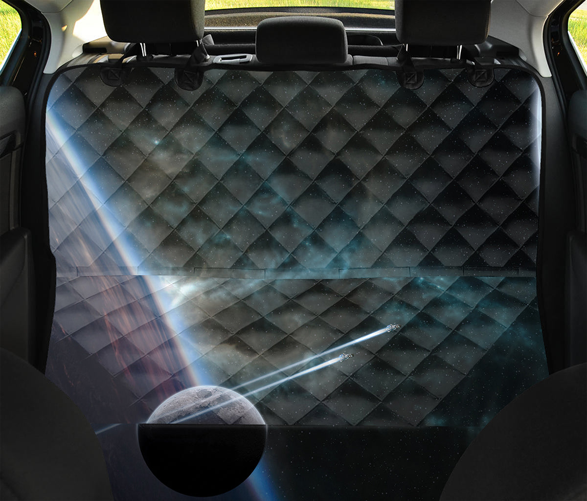 Planet And Space Print Pet Car Back Seat Cover