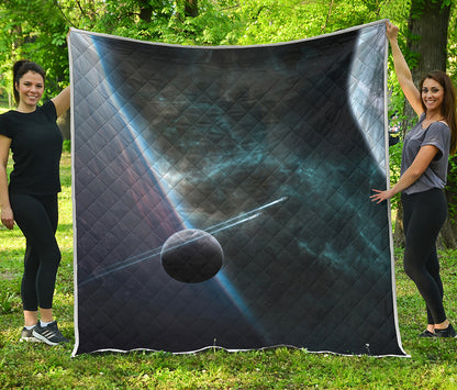 Planet And Space Print Quilt