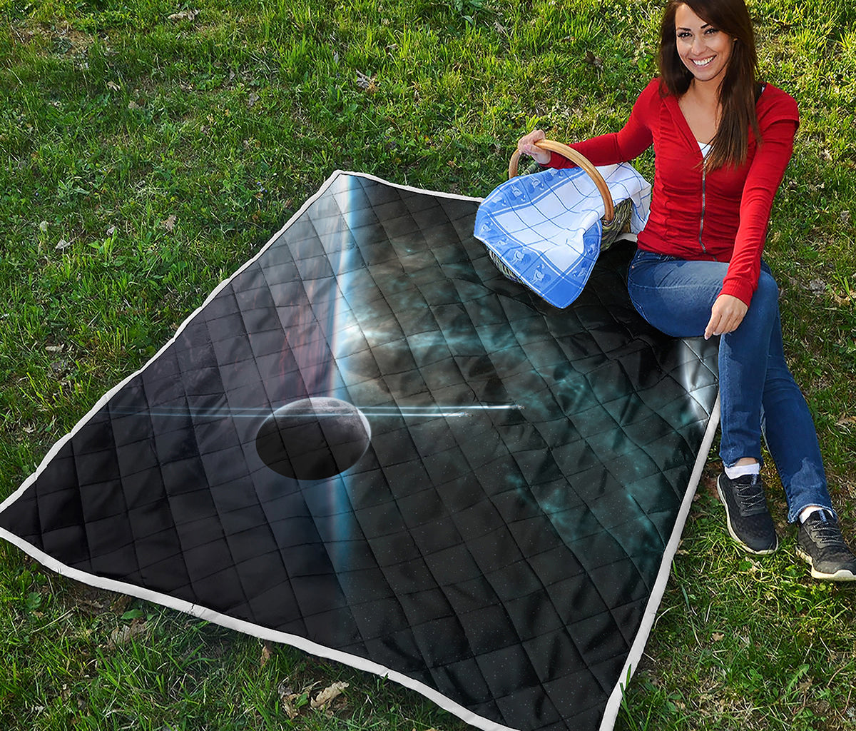 Planet And Space Print Quilt