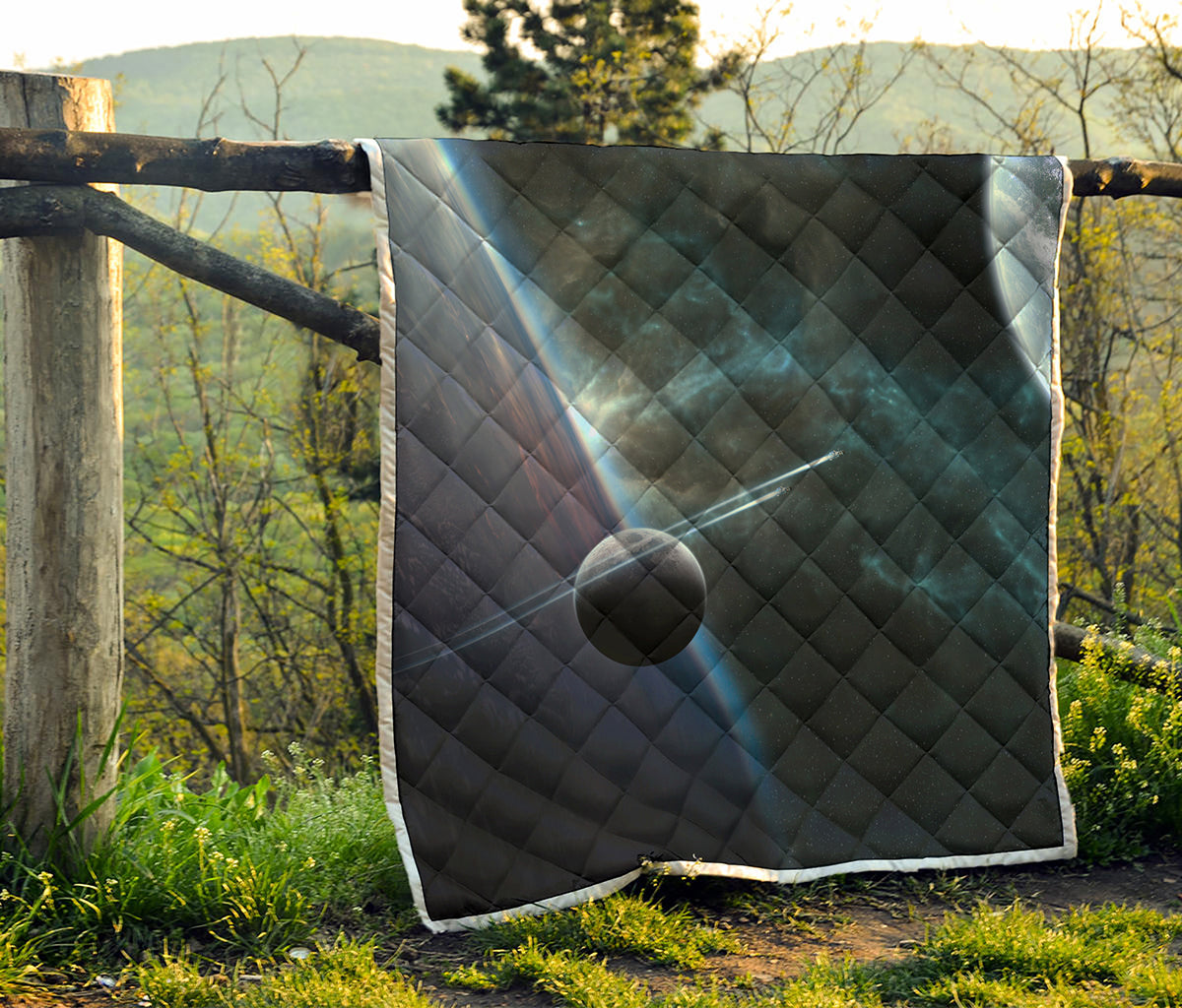 Planet And Space Print Quilt