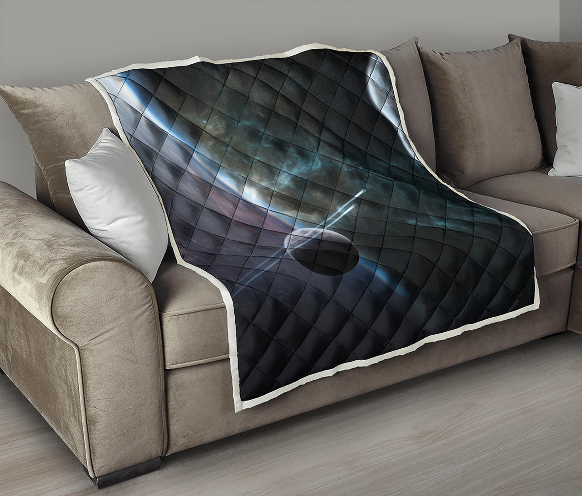 Planet And Space Print Quilt