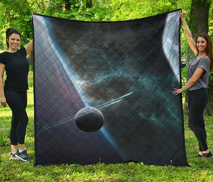 Planet And Space Print Quilt