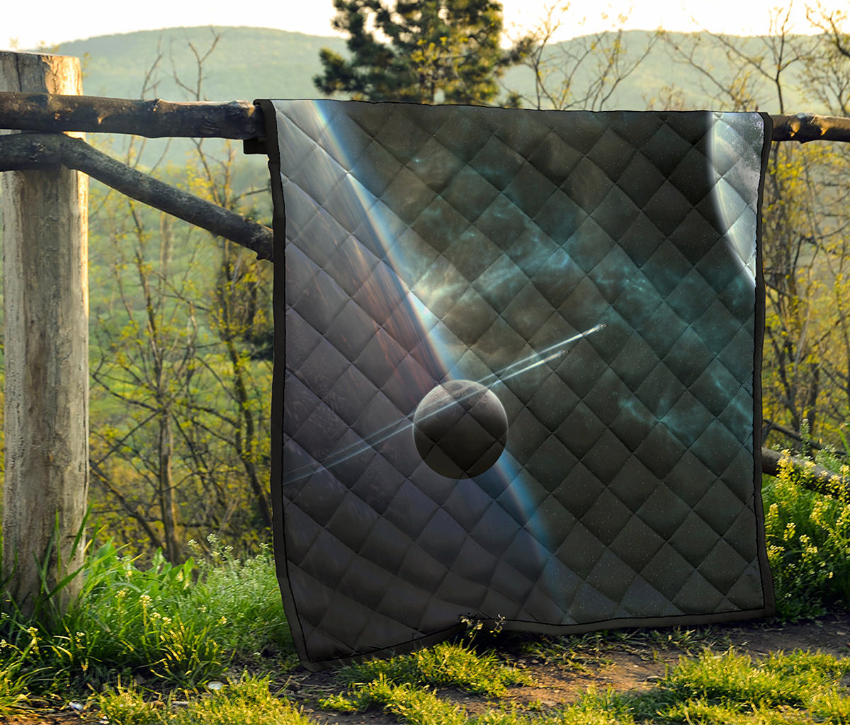 Planet And Space Print Quilt