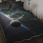 Planet And Space Print Quilt Bed Set
