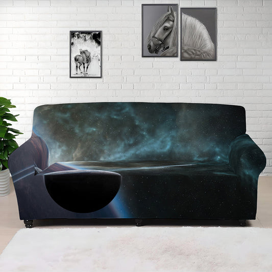 Planet And Space Print Sofa Cover