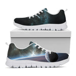 Planet And Space Print White Sneakers