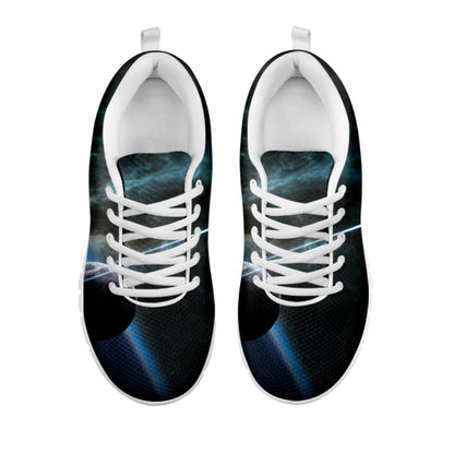 Planet And Space Print White Sneakers