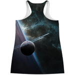 Planet And Space Print Women's Racerback Tank Top