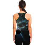 Planet And Space Print Women's Racerback Tank Top