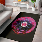 Plasma Ball Print Area Rug