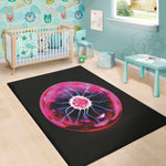 Plasma Ball Print Area Rug