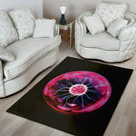 Plasma Ball Print Area Rug