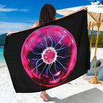 Plasma Ball Print Beach Sarong Wrap