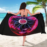 Plasma Ball Print Beach Sarong Wrap