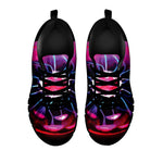 Plasma Ball Print Black Sneakers