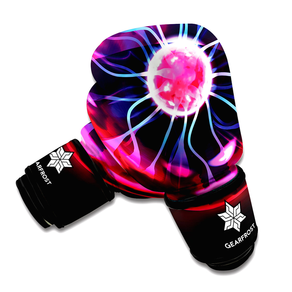 Plasma Ball Print Boxing Gloves