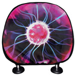 Plasma Ball Print Car Headrest Covers