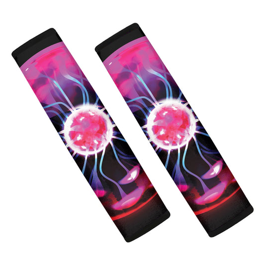 Plasma Ball Print Car Seat Belt Covers