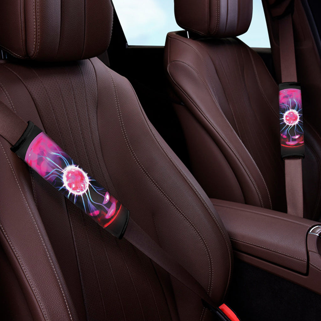 Plasma Ball Print Car Seat Belt Covers