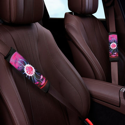 Plasma Ball Print Car Seat Belt Covers