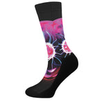 Plasma Ball Print Crew Socks