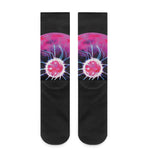 Plasma Ball Print Crew Socks