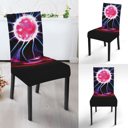 Plasma Ball Print Dining Chair Slipcover