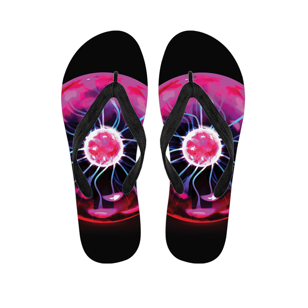 Plasma Ball Print Flip Flops