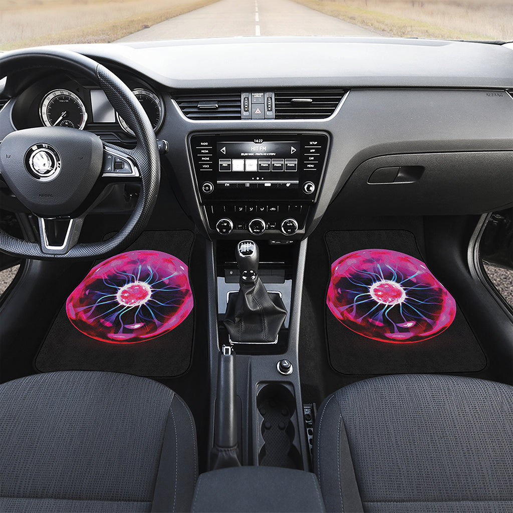 Plasma Ball Print Front and Back Car Floor Mats