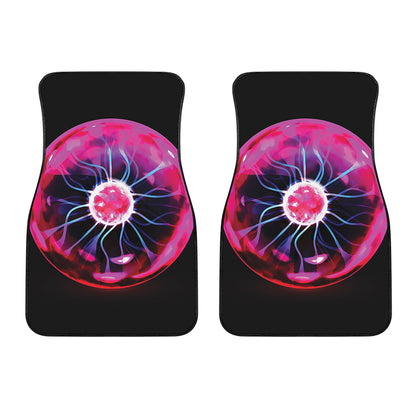 Plasma Ball Print Front Car Floor Mats