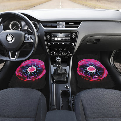 Plasma Ball Print Front Car Floor Mats