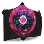 Plasma Ball Print Hooded Blanket