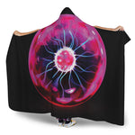 Plasma Ball Print Hooded Blanket