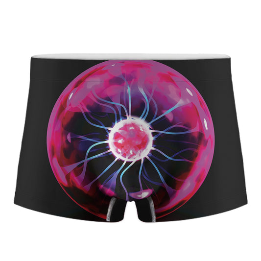 Plasma Ball Print Men's Boxer Briefs
