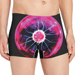 Plasma Ball Print Men's Boxer Briefs