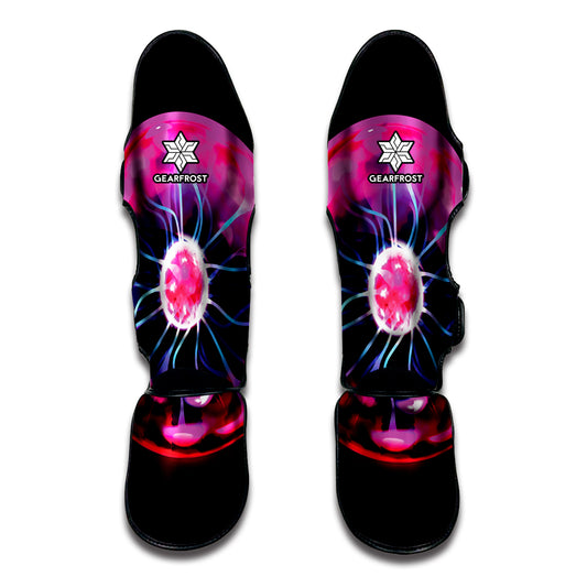 Plasma Ball Print Muay Thai Shin Guard