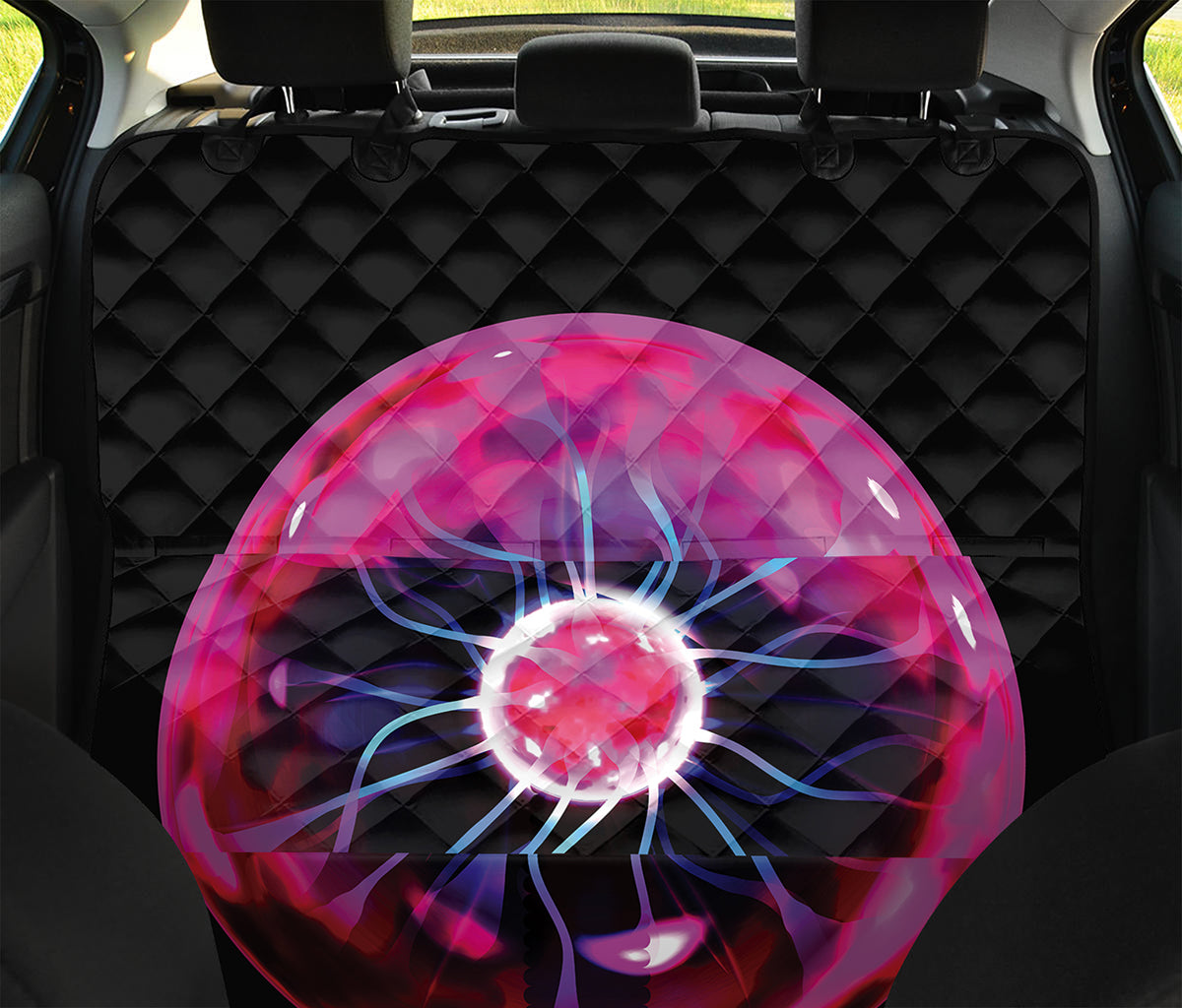 Plasma Ball Print Pet Car Back Seat Cover