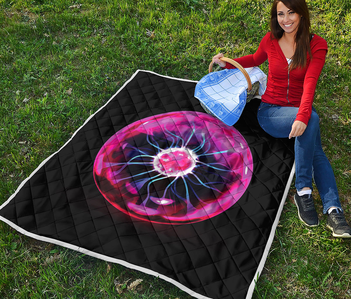 Plasma Ball Print Quilt