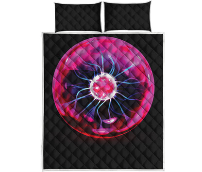 Plasma Ball Print Quilt Bed Set