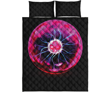 Plasma Ball Print Quilt Bed Set