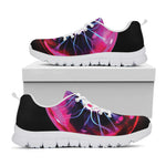 Plasma Ball Print White Sneakers