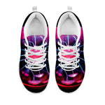 Plasma Ball Print White Sneakers