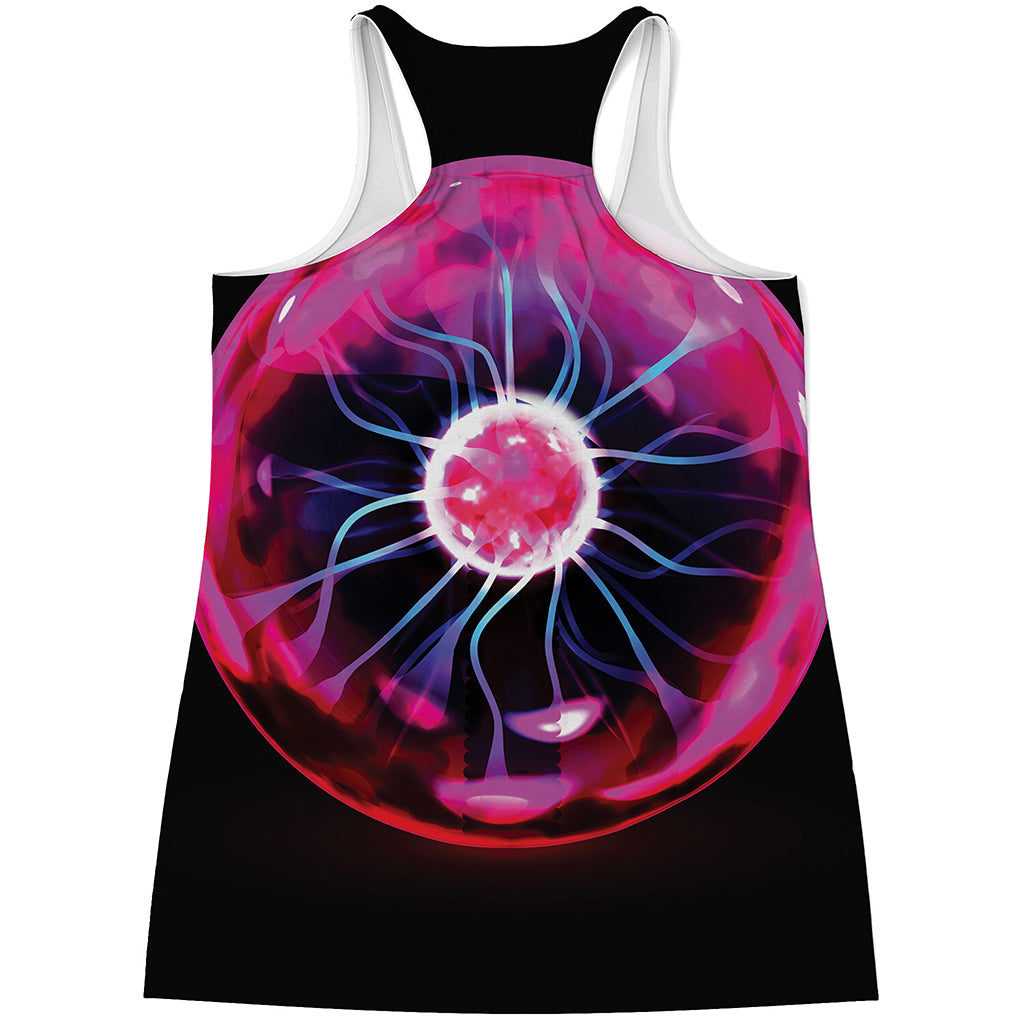 Plasma Ball Print Women's Racerback Tank Top