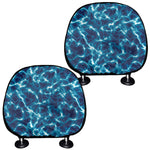 Plasma Energy Print Car Headrest Covers