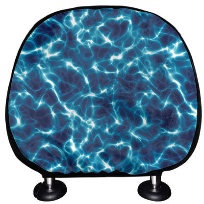 Plasma Energy Print Car Headrest Covers