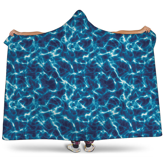 Plasma Energy Print Hooded Blanket