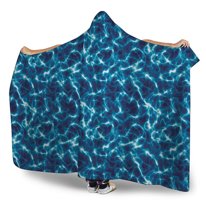 Plasma Energy Print Hooded Blanket